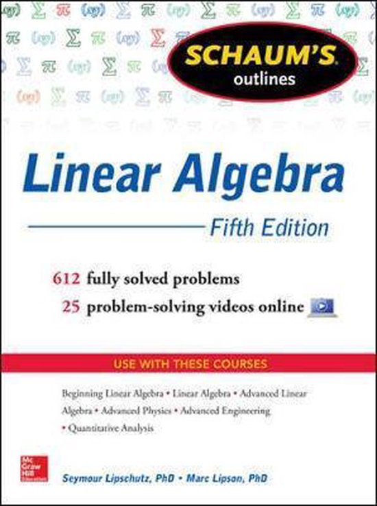 Schaums Outline Of Linear Algebra - cover