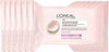L’Oréal Paris Skin Expert Delicate Flowers Zachte Reinigingsdoekjes - 6 x 25 stuks - Voordeelverpakking - Gezichtsreiniger voor Droge en gevoelige huid