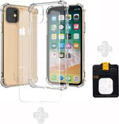 iphone 12 pro max hoesje apple siliconen bumper transparant case – iphone 12 pro max screenprotector glas bescherming geschikt en camera lens geschikt voor magsafe