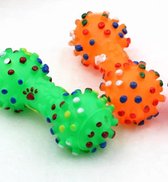 Hond Dumbbell 2 Stuks Groen en Oranje - Geschikt voor alle honden - Honden Speelgoed