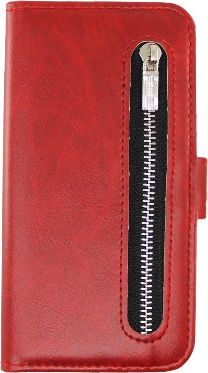 Rico Vitello Rits Wallet case Geschikt voor Samsung Galaxy S20 Rood