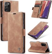 Samsung Galaxy Note 20 Ultra Hoesje Sienna Brown - Casemania Portemonnee Book Case