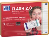 Oxford Flash 2.0 - Flashcards - Gelijnd - A6 - Oranje rand - 80 stuks
