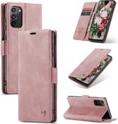 Casemania Hoesje Geschikt voor Samsung Galaxy Note 20 Pale Pink - Portemonnee Book Case