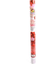 1x party popper rozenblaadjes Rood - 60 cm Roos papier - confetti kanon - confettishooter
