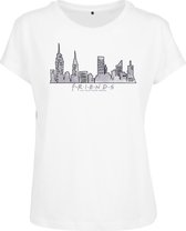 Dames T-Shirt - Ladieswear Serie Friends - Oldschool - Binchwatching - Memories - Skyline Box Tee
