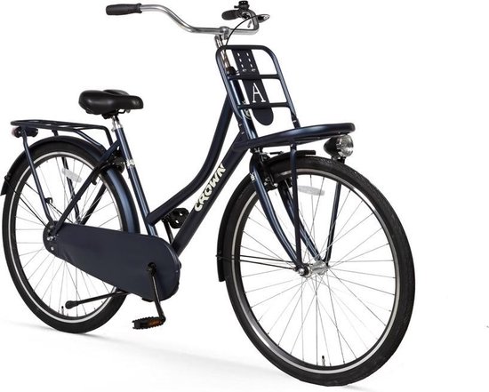 Crown Holland Transportfiets 28 inch 53cm blauw | bol.com