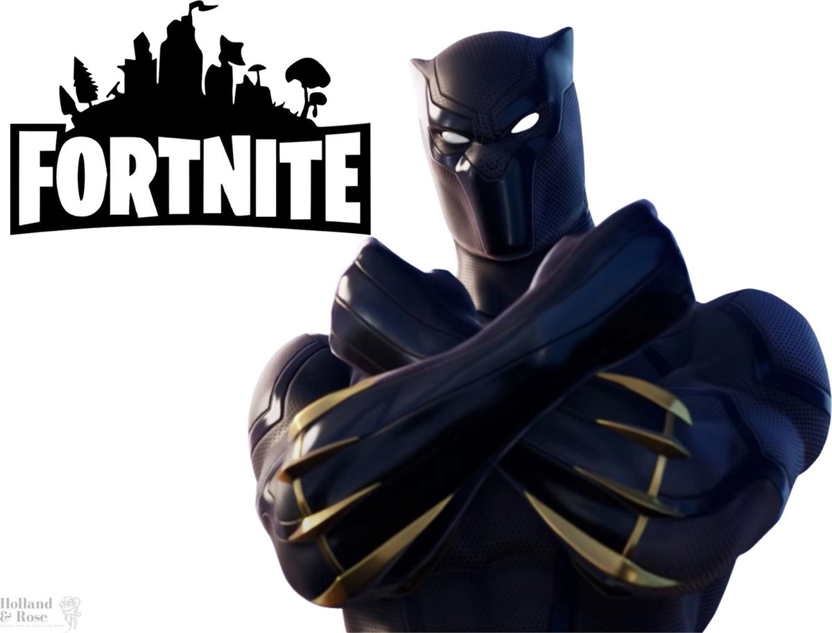 bol.com | Muursticker - Black Panther Fortnite - Playstation 5