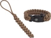 Paracord Fire-starting tool "Flaming Lizzard", Coyote brown