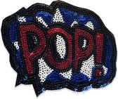 Strijkembleem - Pop! - Patch