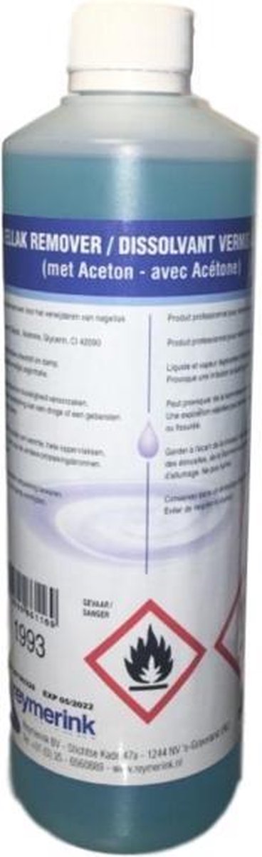Goedkoopste Reymerink Nagellak Remover MET Aceton 500 ml