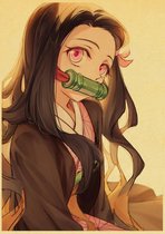 Kimetsu no Yaiba Demon Slayer Nezuko II Anime Vintage Poster 42x30cm.