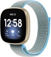 YONO Bandje geschikt voor Fitbit Versa 3 / Sense – Nylon – Blauw