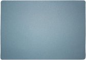 4x Lino Placemat Sky Blue - 30x43cm - onderlegger - tafeldecoratie - tafel dekken - blauw