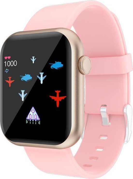Smartwatch dames - Smartwatch Heren - Smartwatch  - Stappenteller - Fitness Tracker - Activity Tracker - Smartwatch Android & IOS - Merkloos