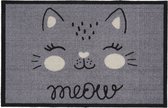 MD Entree - Schoonloopmat - Impression Meow Grey - 40 x 60 cm