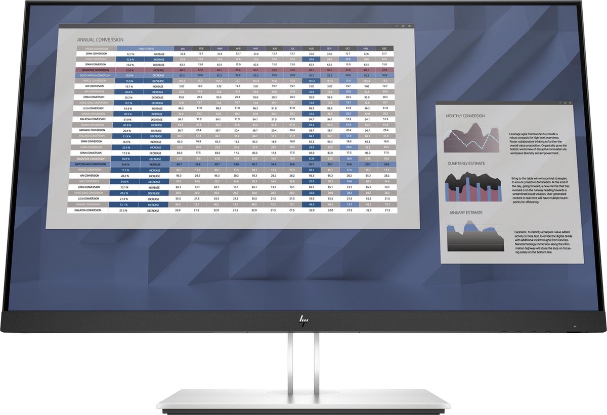 HP Elitedisplay E22 G4 - Full HD IPS Monitor - 22 Inch