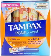 Tampax Pearl Compak Tampa3n Super Plus 16 Uds