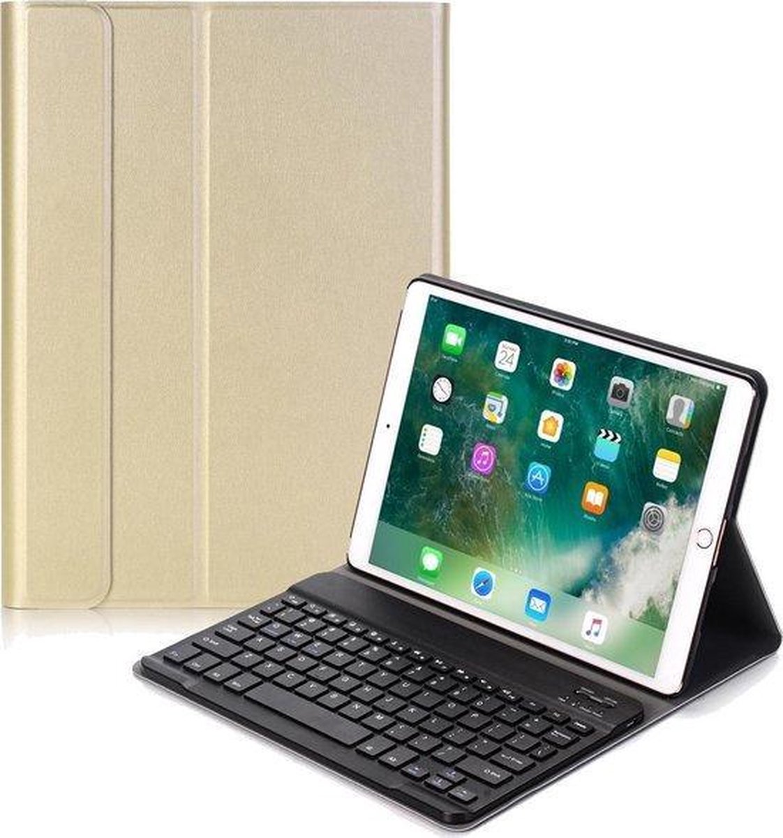 Draadloos Bluetooth-toetsenbord Folio Case voor iPad 10.2 (iPad 7e