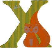 Sevi - Houten Dieren Letter X - groen