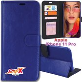 EmpX Telefoonhoesje - Book Case - Geschikt Voor Apple IPhone 11 Pro Max - Blauw