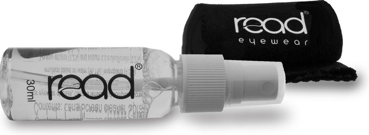 Read Eyewear POS502 AntiFog brilspray met poetsdoek - bril reinigingsset voor glas en scherm
