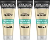 John Frieda Sheer Blonde Highlight Activating Shampoo Voordeelbox - 3 x 250 ml
