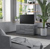 TV meubel - hoogglans grijs - industrieel - hout - kast - tvmeubel - modern - L&B Luxurys
