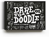 Dare to Doodle XXL Boek  +1 Doodle Oefenblok A5 Formaat + 3 Sakura Pigma Micron Fineliners verpakt in een Zipperbag