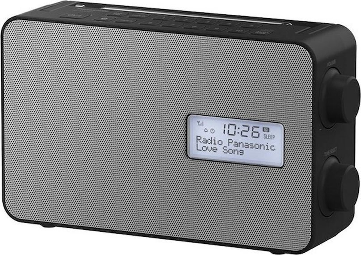 Panasonic RF-D30BTEG-K Keukenradio DAB+, FM DAB+, FM, Bluetooth, AUX Wekfunctie, Spatwaterbestendig Zwart