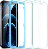 iPhone 12 / iPhone 12 Pro Screenprotector - Tempered Glass Screenprotector - Tempered Glass - Transparant (2-Pack)