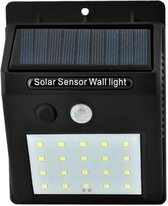 SAL COM Solar Motion Sensor Light - Solar wandlamp - Led verlichting voordeur -led verlichting garage - led verlichting achterdeur - Anti-inbraak licht - wandlamp met bewegingssens