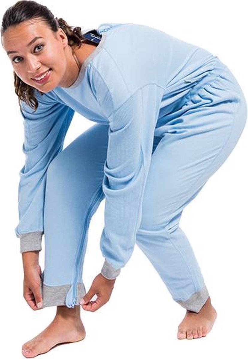 Goedkoopste Dutchblue.com Hansop pyjama - Plukpak voor volwassenen - rugritssluiting - rits in het kruis