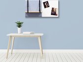 Dock Four - Blauwe wanddecoratie - set 2 panelen