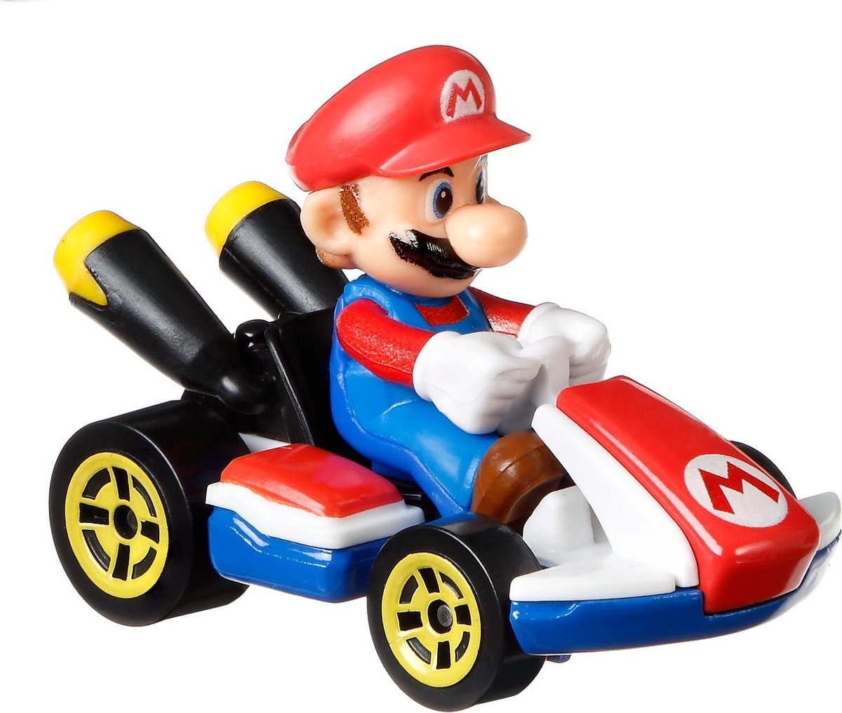 Hot Wheels Mario Kart Replica Diecast Mario, Standard Kart — afbeelding 4
