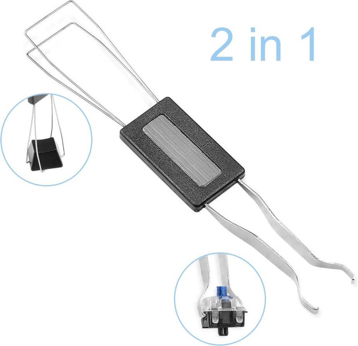Set of 5 Pieces Keyboard Cleaning Kit, Keycap Remover Key Switch Puller Keycap Puller Set with Keycap Tweezers for Interchangeable Mechanical Keyboards