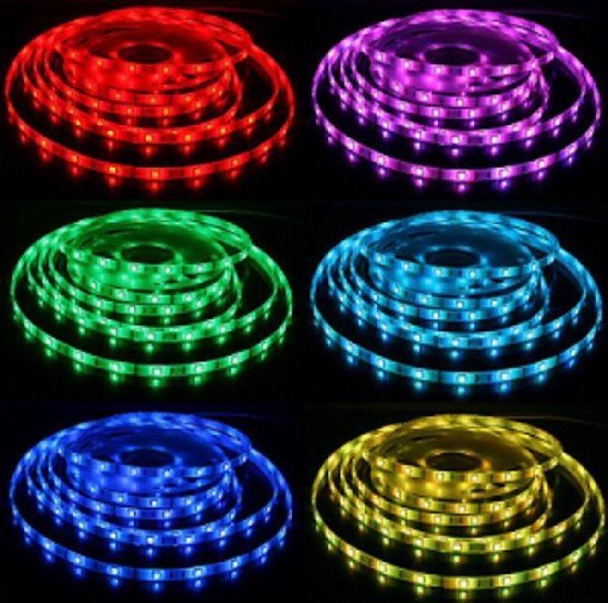 LED-strip - 5 meter - incl. afstandsbediening - Multi-colour