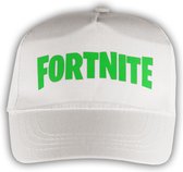 Witte Pet met Groen “ Fortnite “ logo