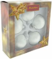 ZoeZo Design - Kerstbal - set van 2 doosjes van 5 stuks - parelmoer - wit - Ø 5 cm - glas