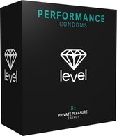 Level Performance Condoms - 5x - Condoms - black - Discreet verpakt en bezorgd