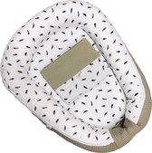 Mauties Mama - Babynestje - veren - taupe - maat S