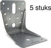 5 stuks Balkhoek, montage hoek, ABR100, zeer sterke constructie hoek.