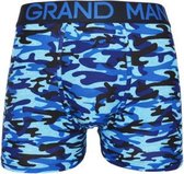 Heren boxershorts katoen met bamboe 3 pack camouflage  blauw XXL