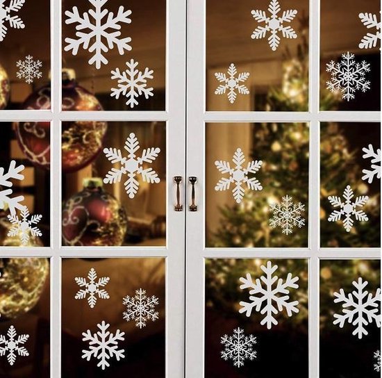 Kerst raamstickers set