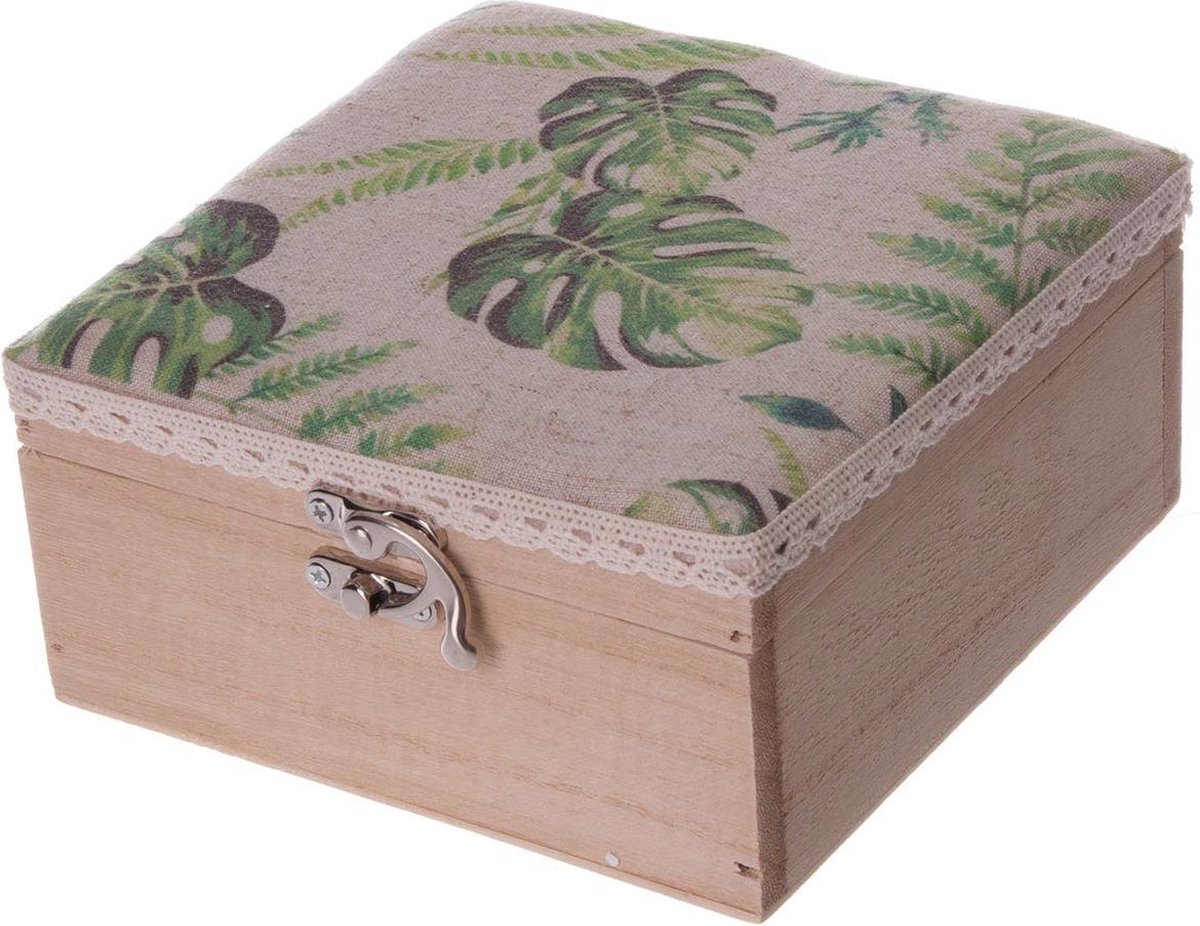 Houten Bonbondoos (15x15x8 cm) – Juwelendoos, Opbergdoos & Geschenkdoos