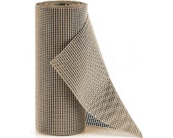 SWILIX ® Antislipmat voor Kasten en Lades, Douchemat - Badkamermat - Badmat, Dienblad, Vloer - 4 meter Rol - Anti Slip Mat - 400 x 30 cm - Beige