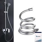 Sandesen Luxe Verchroomde PVC Doucheslang - 3 Meter - Flexibele Badkamer Slang - Geschikt voor Bad en Douche