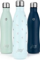 Juicy Blossom Thermosfles - 500ml - Stainless Steel Bottle - Flamingo On Ice