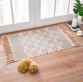 MIRO Vloerkleed Vloermat Nordic Fortune Bloem Beige  60x90 CM