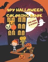 Spy Halloween Coloring Book For Kids 2-5 ages